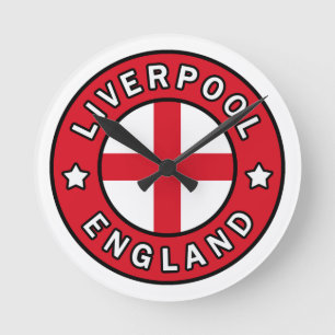 Liverpool England Rund Klocka