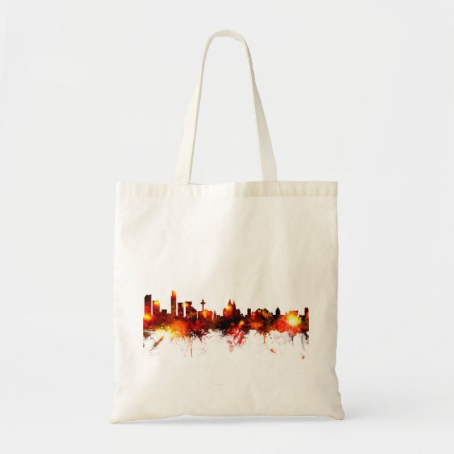 Liverpool England Skyline Tygkasse (Framsidan)