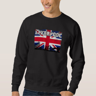 Liverpool England Storbritannien Europa Lång Ärmad Tröja