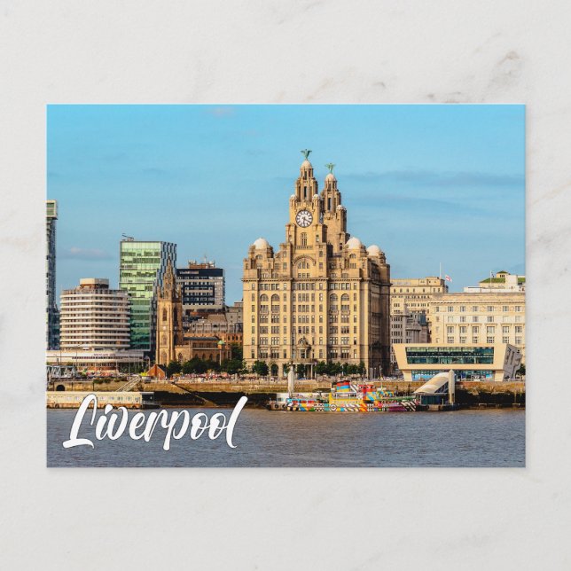 Liverpool, England, Storbritannien Vykort (Framsida)
