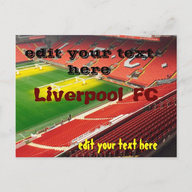 Liverpool FC vykort (Framsida)