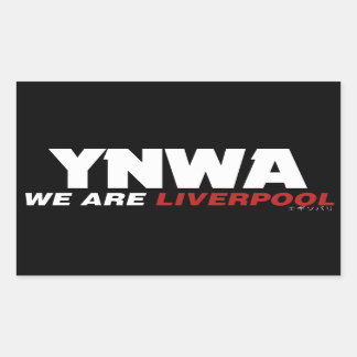 Liverpool fläkt rektangulärt klistermärke