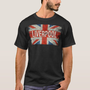 Liverpool Förenade kungariket British Vintage Souv T Shirt