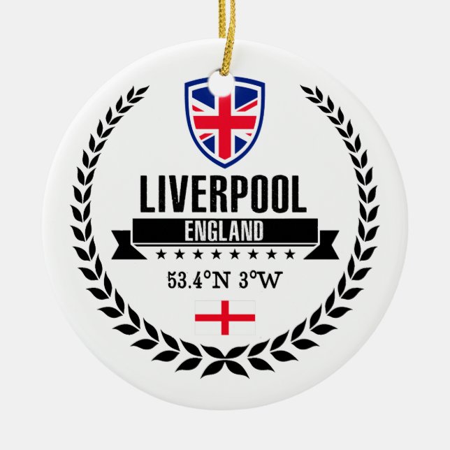 Liverpool Julgransprydnad Keramik (Framsidan)