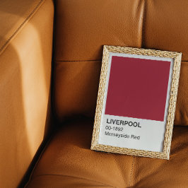 Liverpool Merseyside Red - White Gräns Perfect Poster