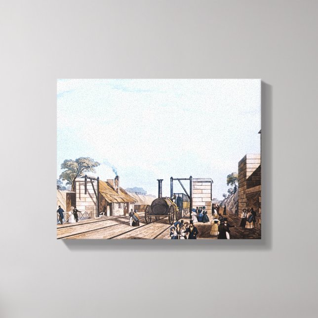 Liverpool och Manchester Railway: Canvastryck (Framsida)