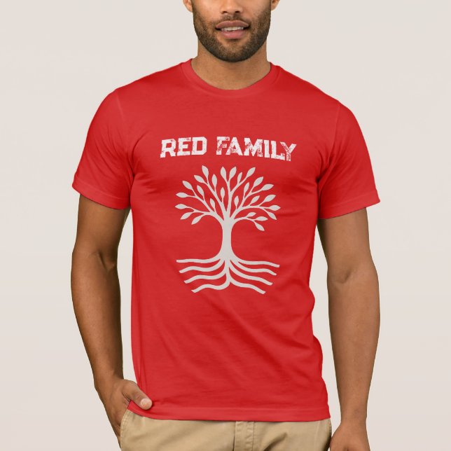 Liverpool Red Family Bella+Canvas Jersey Kort T Shirt (Framsida)