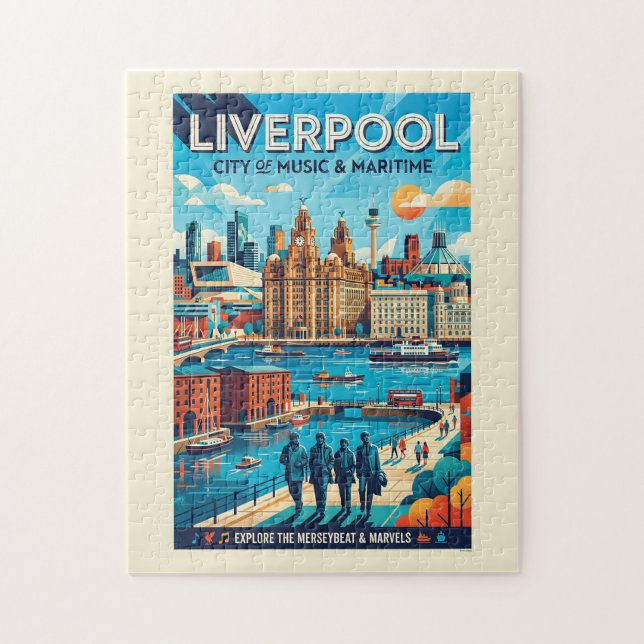 Liverpool-resemål Pussel (Vertikal)