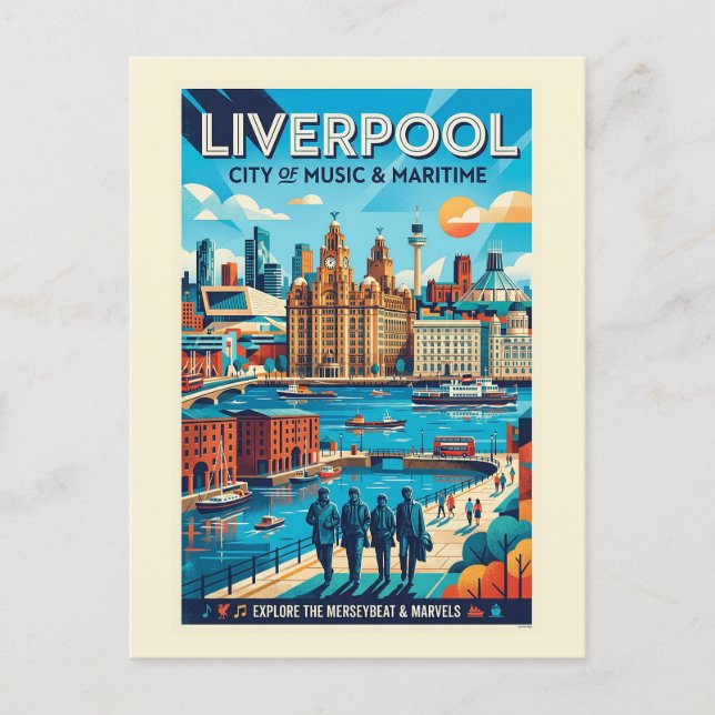 Liverpool-resemål Vykort (Framsida)