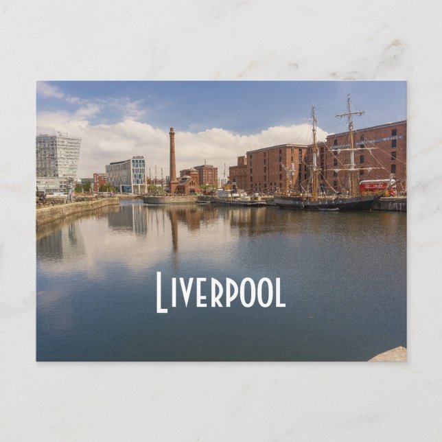 Liverpool Salthouse Dock Merseyside Travel Photo Vykort (Framsida)