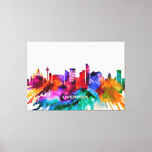 Liverpool Skyline Canvastryck