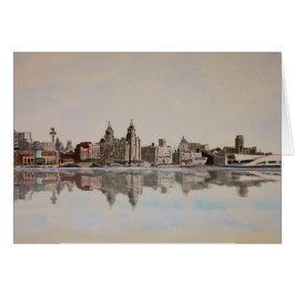 Liverpool Skyline Hälsningskort