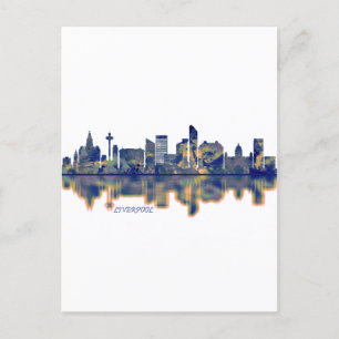 Liverpool Skyline Helg Vykort