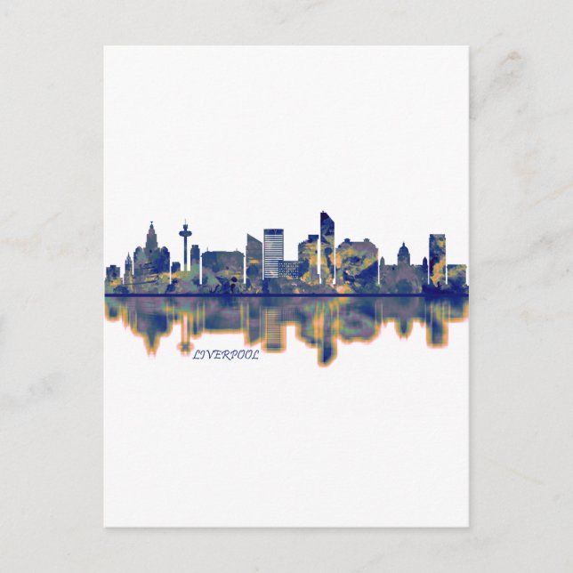 Liverpool Skyline Helg Vykort (Framsida)