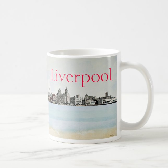 Liverpool - Skyline Kaffemugg (Höger)