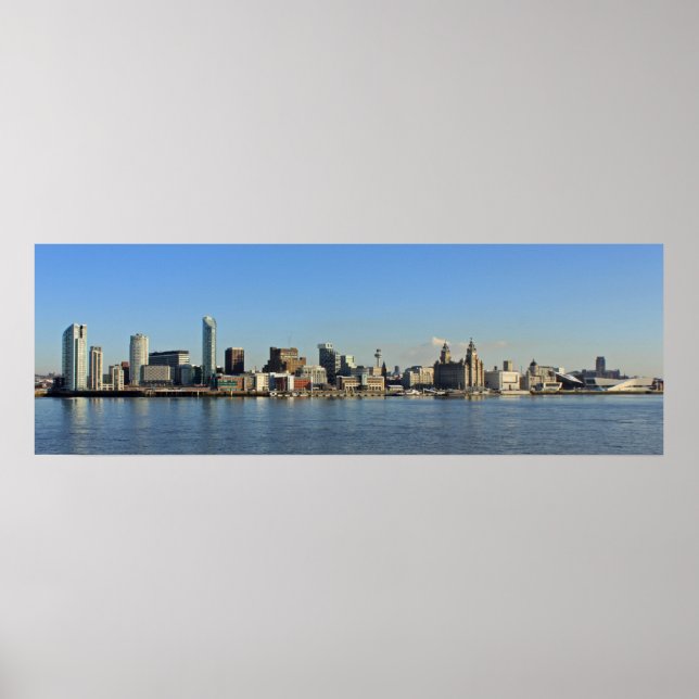 Liverpool Skyline Poster (Framsidan)