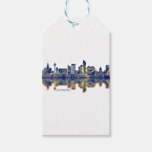 Liverpool Skyline Presentetikett
