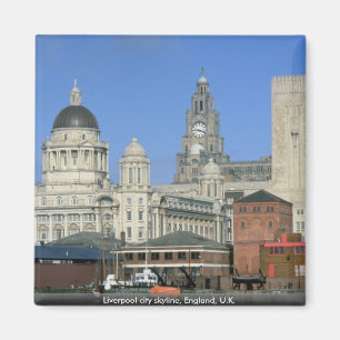 Liverpool stadshorisont, England, Storbritannien Magnet