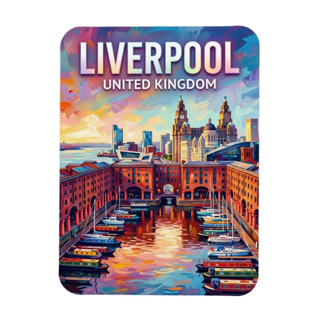 Liverpool Storbritannien Magnet (Vertikal)