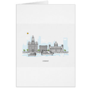 Liverpool strand hälsningskort