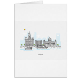 Liverpool strand hälsningskort