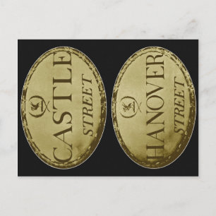 Liverpool Street Signs : Circa tidigt 1800s Vykort