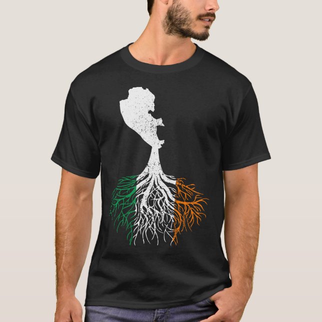 Liverpool UK City Irish Roots St Patrick Day T Shirt (Framsida)