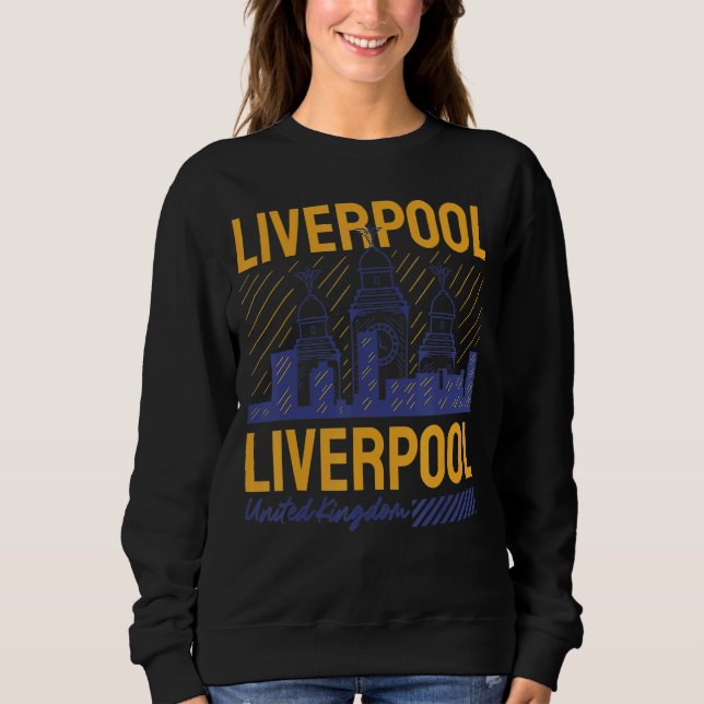 Liverpool UK Förenade kungariket T Shirt (Framsida)