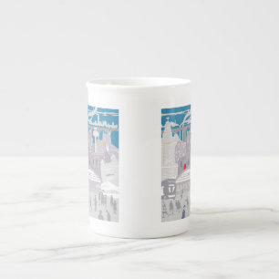 Liverpool UK Skyline Bone China Mugg Benporslin Mugg