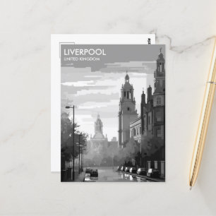 Liverpool United Kingdom Travel Postcard Vykort