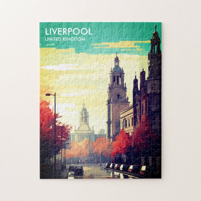 Liverpool United Kingdom Travel Pussel (Vertikal)