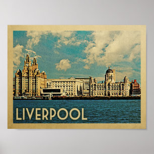 Liverpool Vintage resor Poster