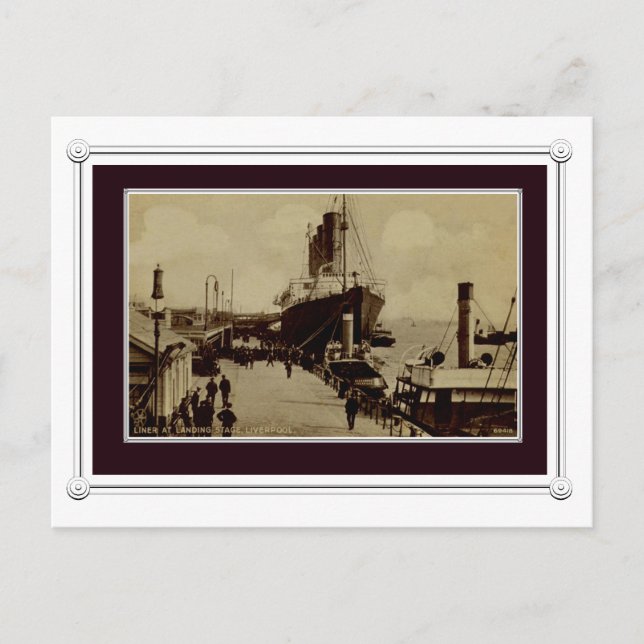 Liverpool-vintage Vykort (Framsida)