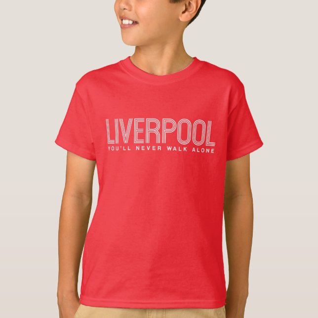 Liverpool YNWA Kid Red T Shirt (Framsida)