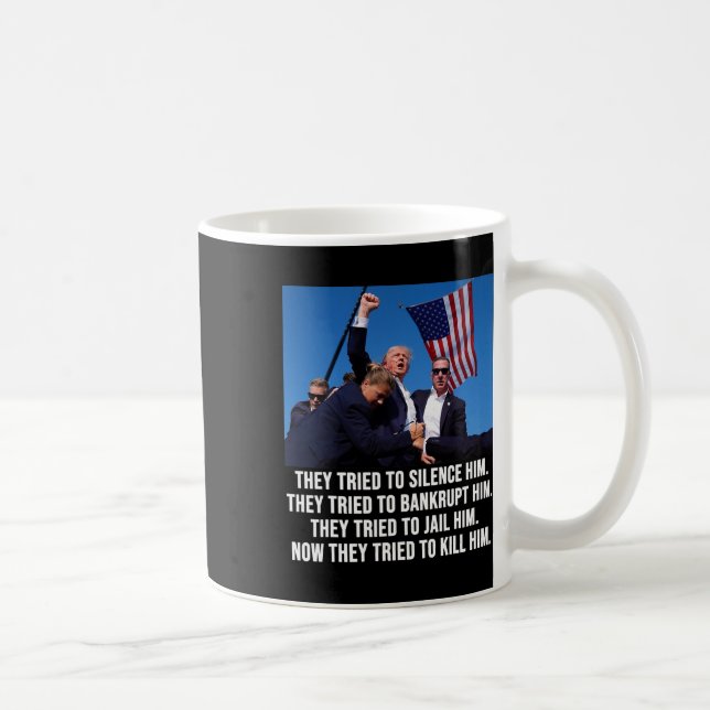 Lives Donald Trump Mugg Shot - aldrig överlämnande (Höger)