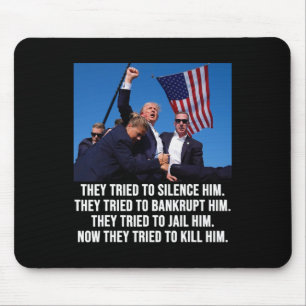 Lives Donald Trump Mugg Shot - aldrig överlämnande Musmatta