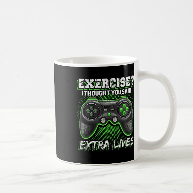 Lives Funny Video Game Controller Retro Gamer Boys Kaffemugg (Höger)