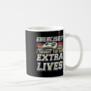 Lives Funny Video Game Controller Retro Gamer Boys Kaffemugg