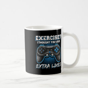 Lives Funny Video Game Controller Retro Gamer Boys Kaffemugg
