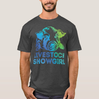 Livestock Showgirl Showing Pigs At The Fair  T Shirt