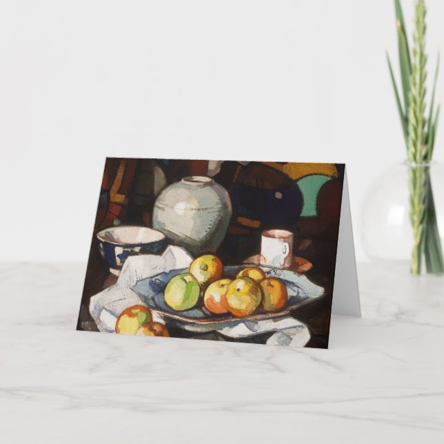 Livet, äpplen och Burk | Samuel John Peploe Kort (Framsida)