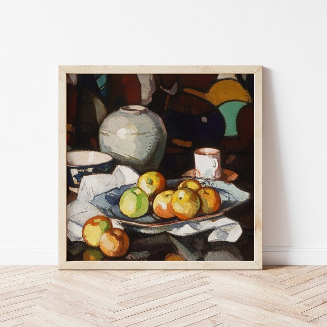 Livet, äpplen och Burk | Samuel John Peploe Poster (Skapare uppladdad)