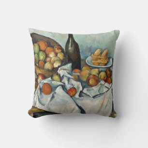 Livet Apples Basket Cezanne Painting Art Kudde