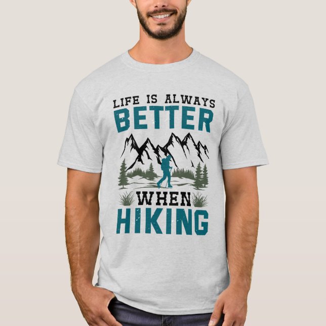 Livet är alltid bättre när man söker T-Shirt (Framsida)