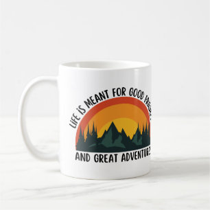 Livet är avsett för bra vänner och underbara ävent kaffemugg