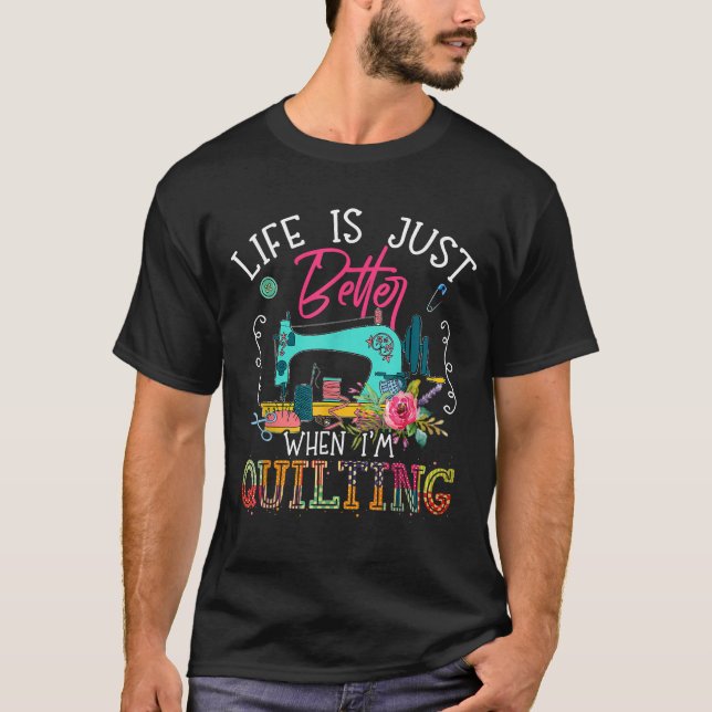 Livet är bara bättre när jag slutar t shirt (Framsida)