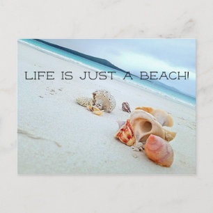 Livet är bara en Beach Vykort