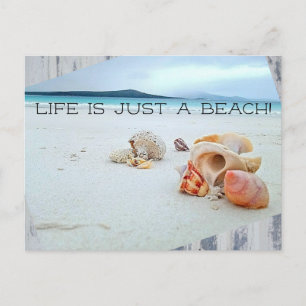 Livet är bara en Beach Vykort
