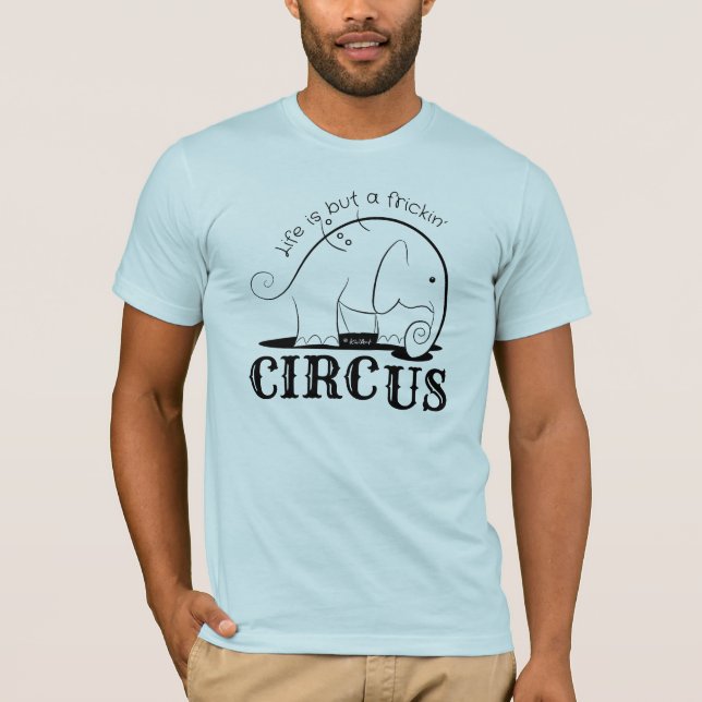 Livet är bara en elefant Doodle T Shirt (Framsida)