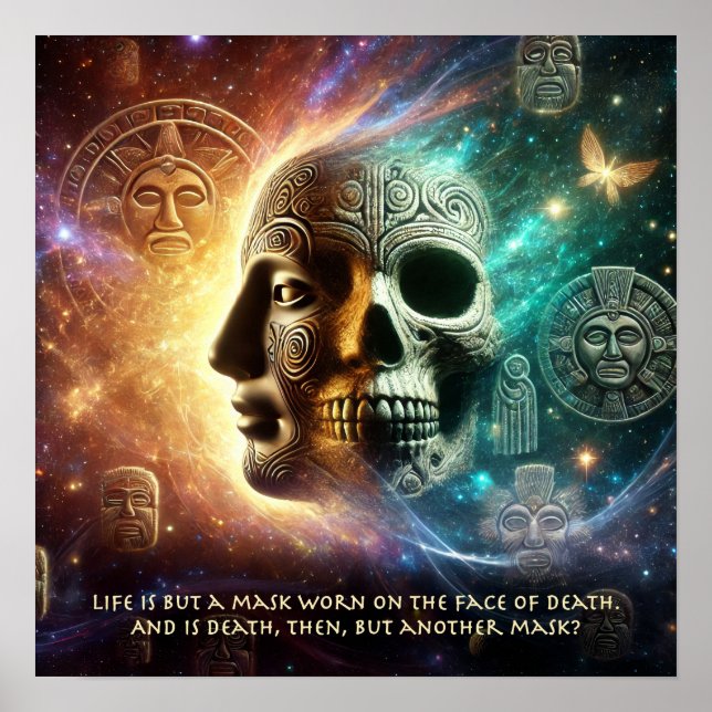 Livet är bara en mask... poster (Framsidan)